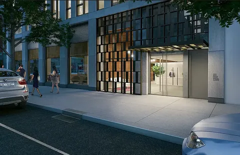 a view of a house with a tv