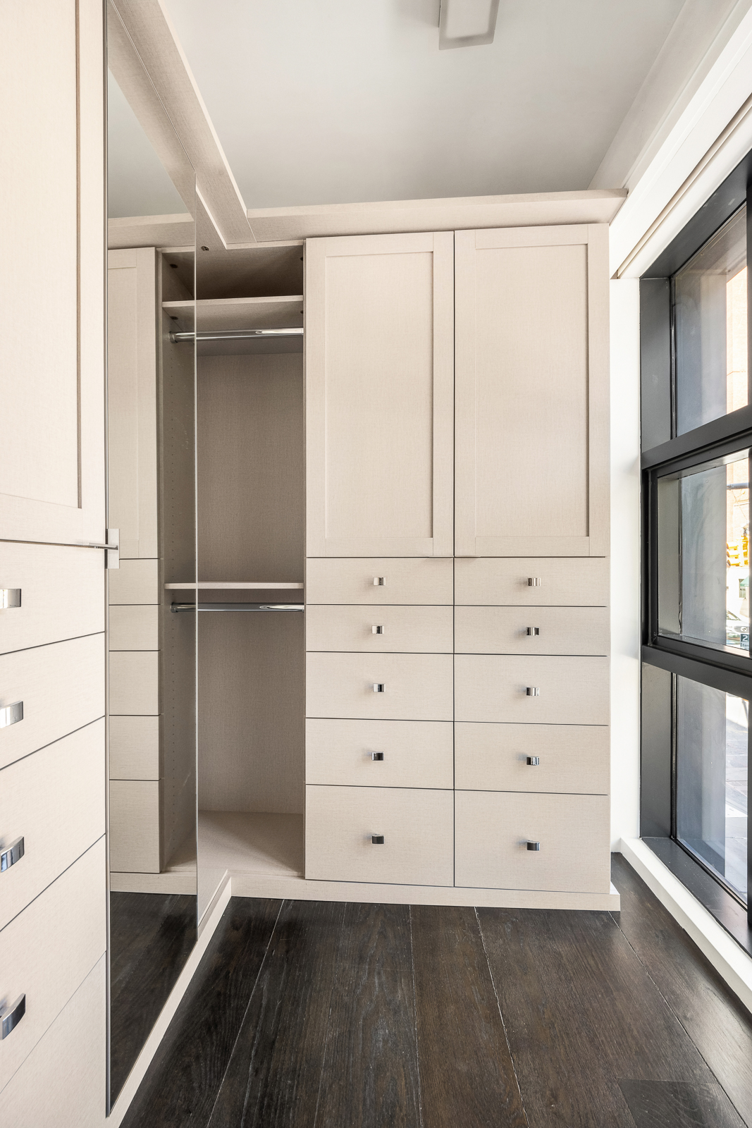 137 Franklin Street, Unit 1 Manhattan, NY 10013 - Photo 16 of 25 a view of walk in closet with empty racks
