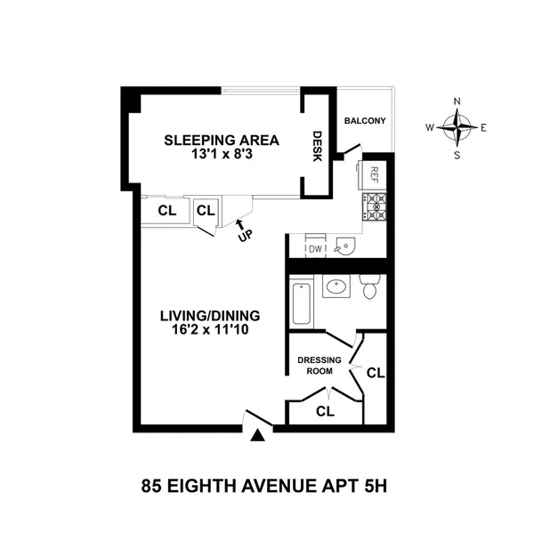 $619,000 | 85 8th Avenue, Unit 5H | Chelsea