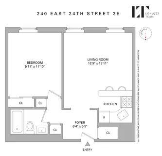 $499,000 | 240 East 24th Street, Unit 2E | Kips Bay