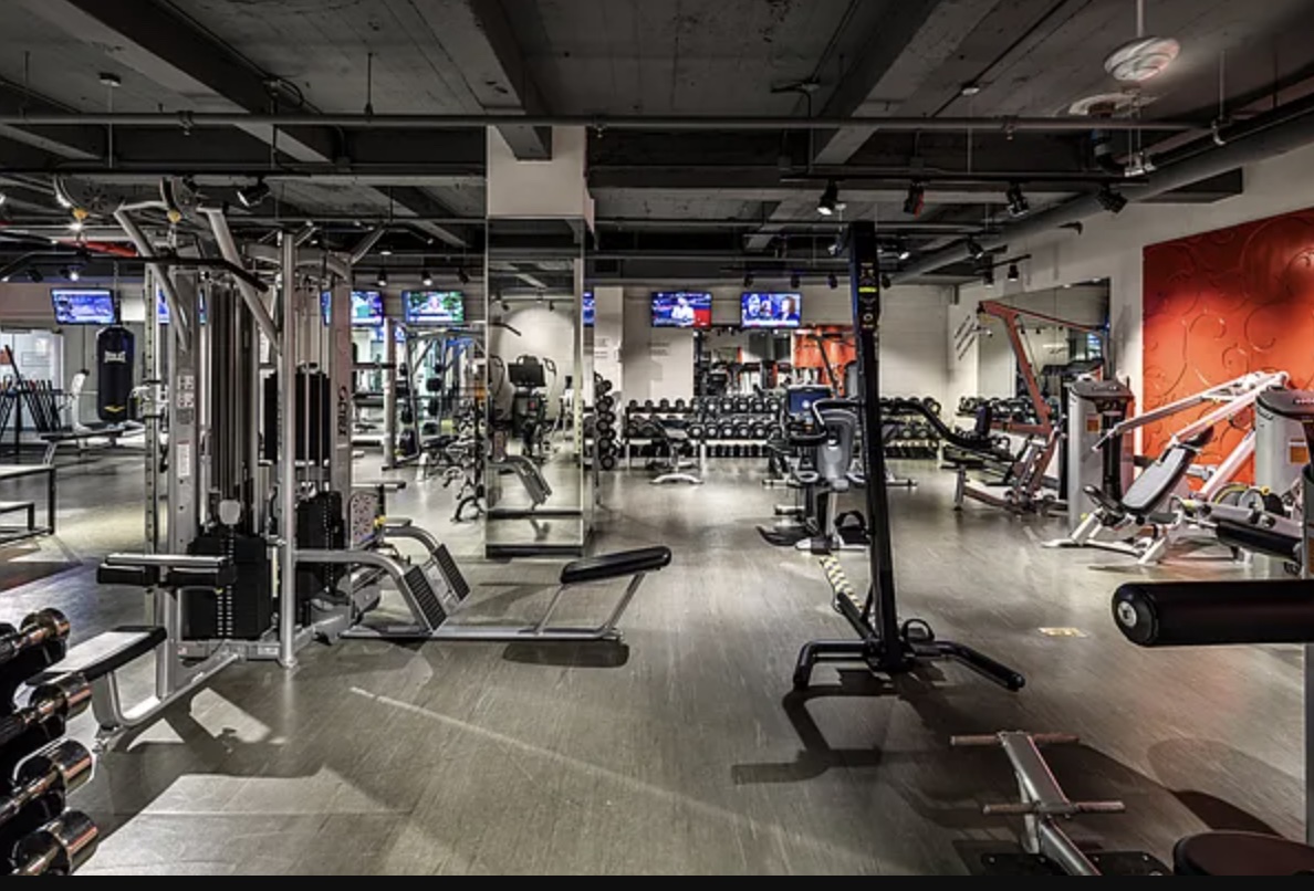 88 Greenwich Street, Unit 1023 Manhattan, NY 10006 - Photo 15 of 20 a view of a room with gym equipment