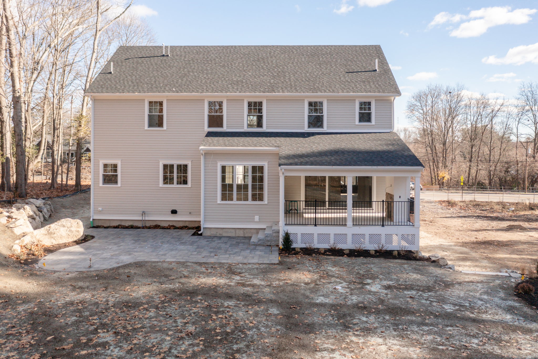 249 Central Avenue Milton, MA 02186 - Photo 54 of 61 a front view of a house with a yard