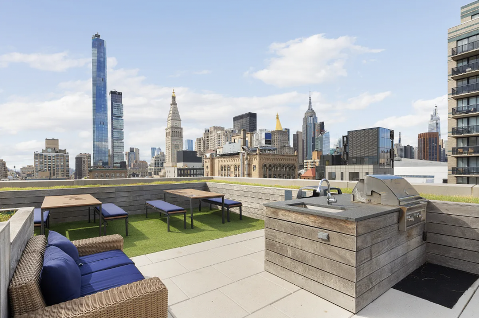 160 East 22nd Street, Unit 4D Manhattan, NY 10010 - Photo 9 of 15 a outdoor space with patio couches and a potted plant