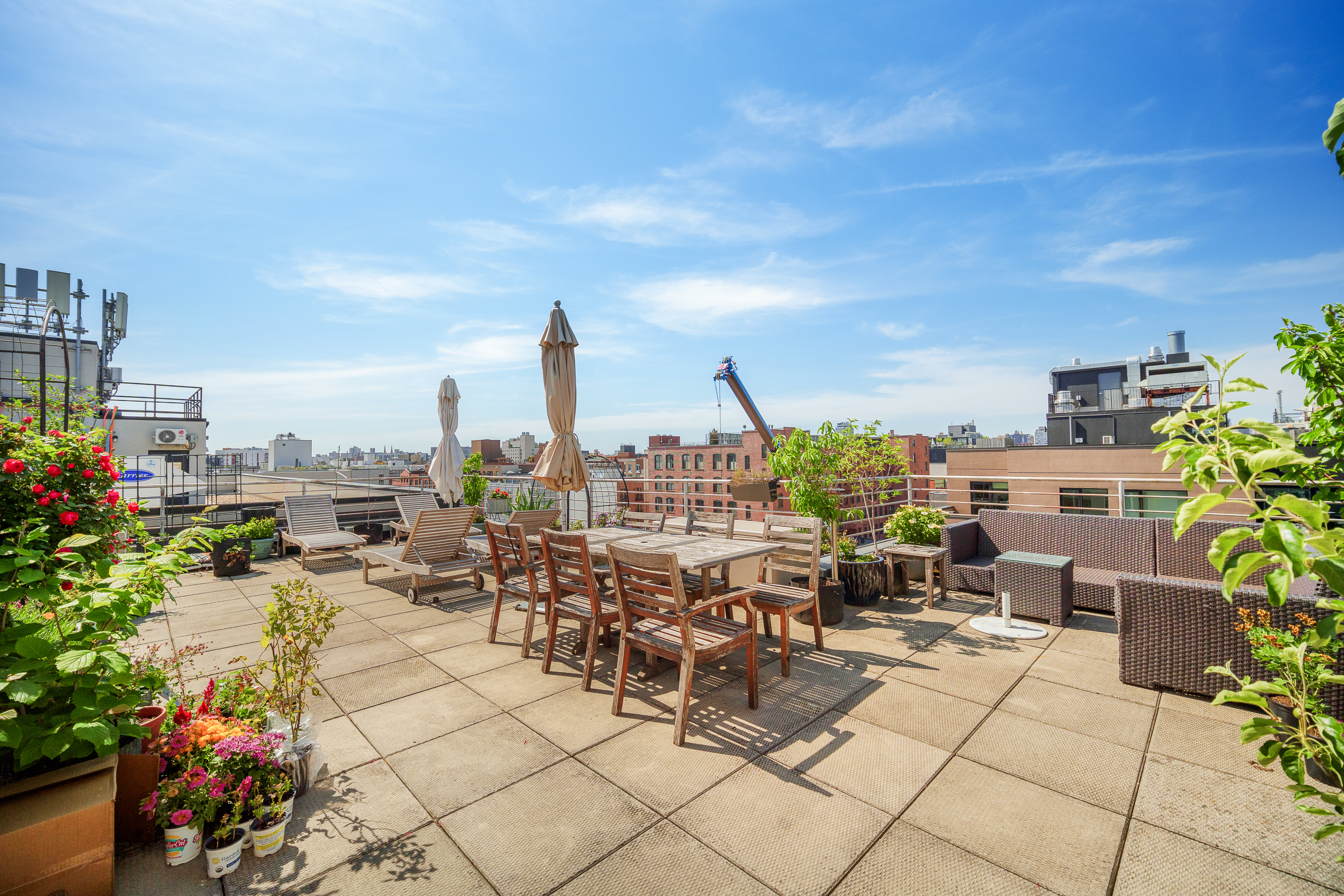 170 North 11th Street, Unit 5B Brooklyn, NY 11211 - Photo 9 of 11 a view of a terrace with furniture and garden