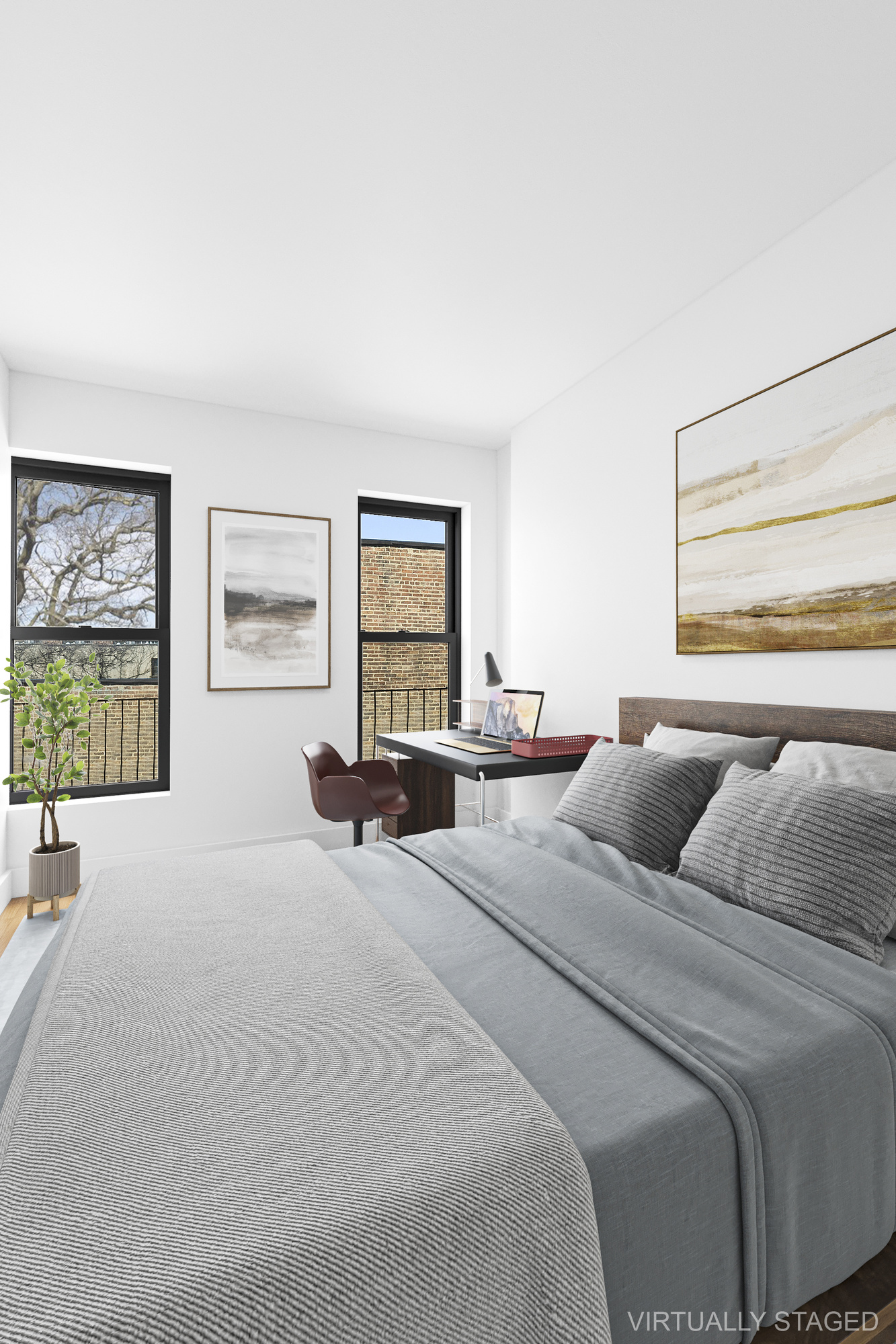 82 7th Avenue, Unit 3 Brooklyn, NY 11217 - Photo 5 of 12 a bedroom with a large bed and a couch