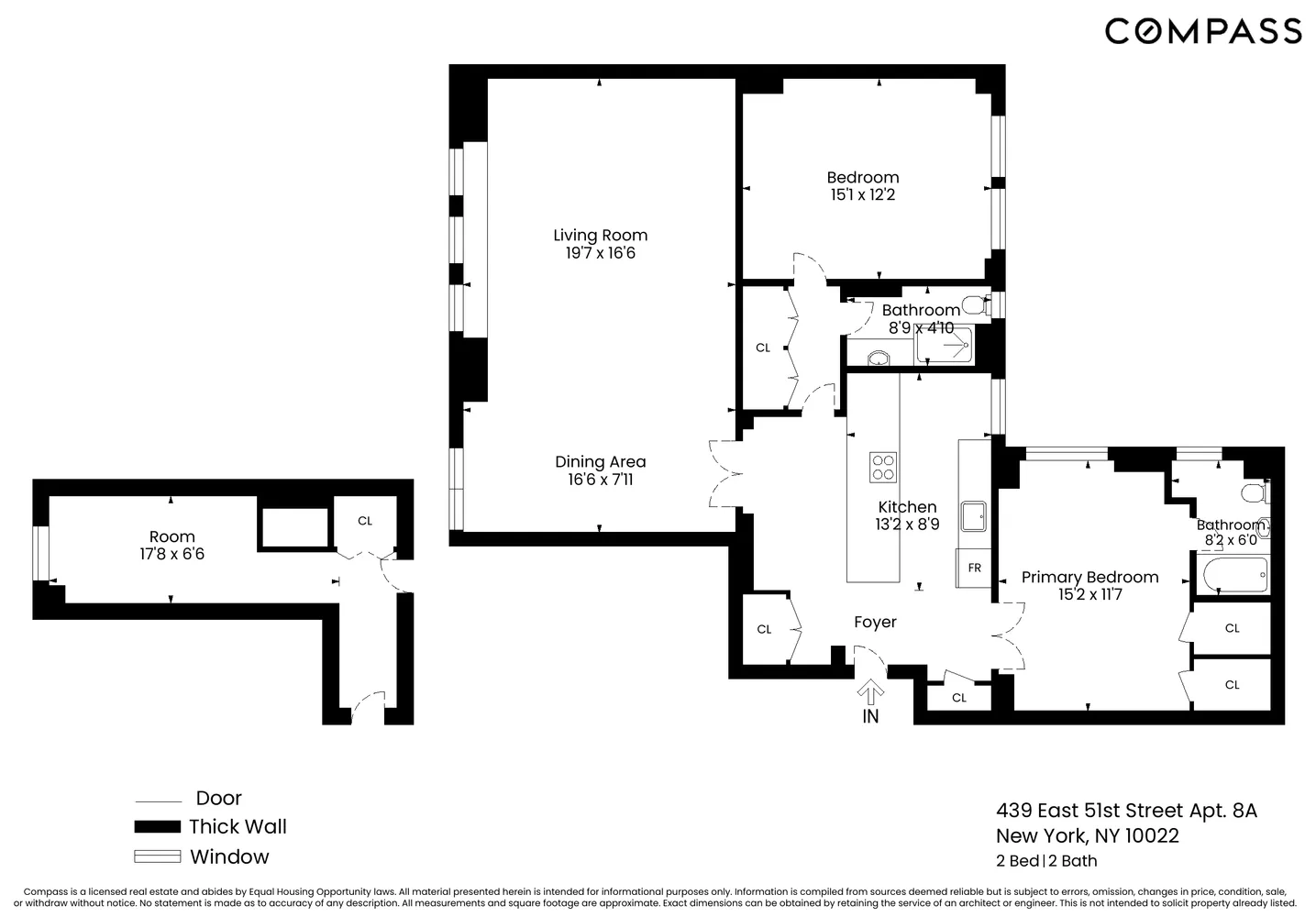 $1,495,000 | 439 East 51st Street, Unit 8A | Midtown East