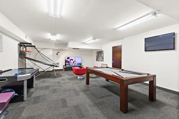 a view of a city with tall buildings