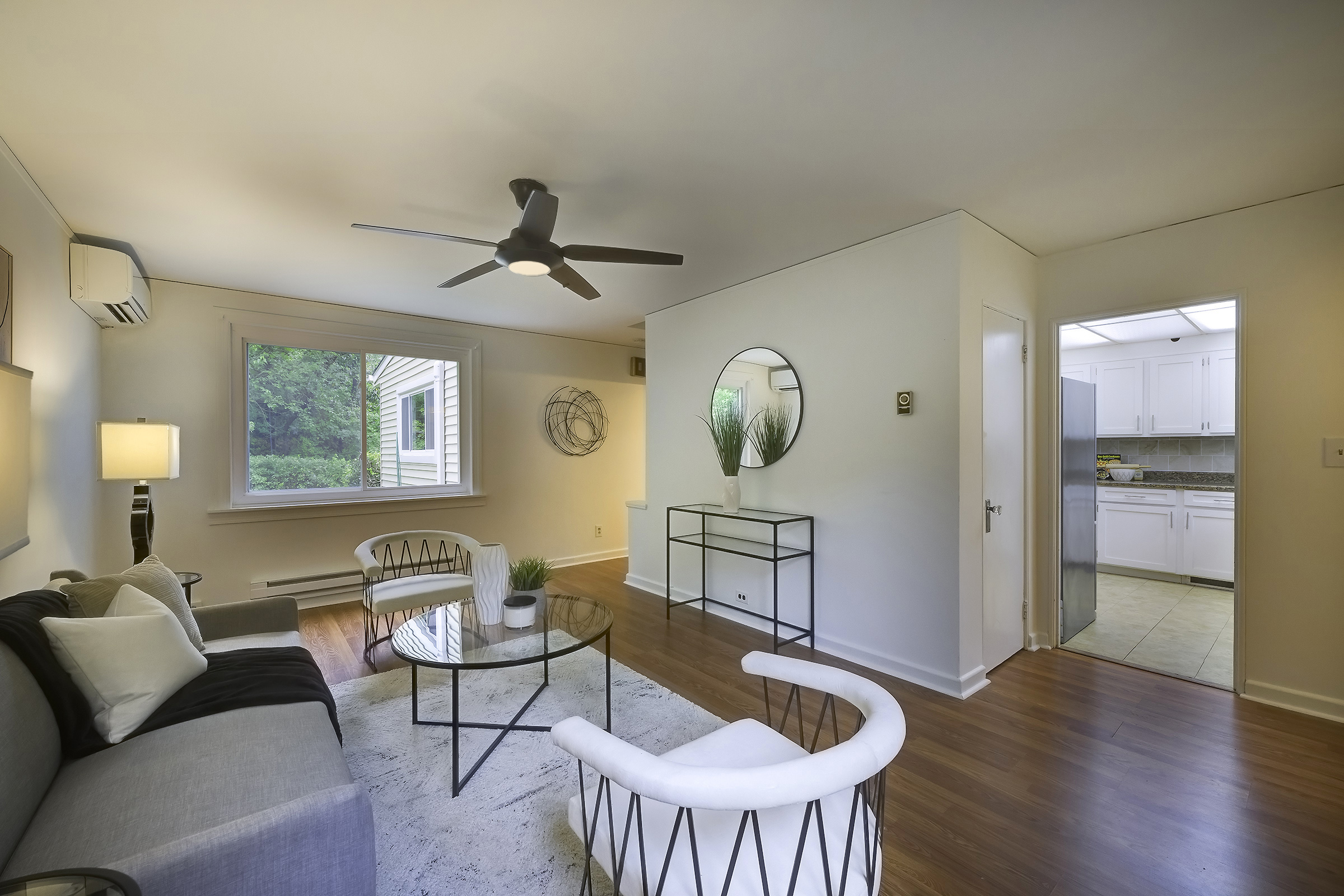 45 D Ridge Road Greenbelt, MD 20770 - Photo 9 of 35 a living room with furniture and a wooden floor