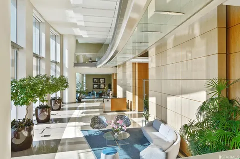 a living room filled with furniture