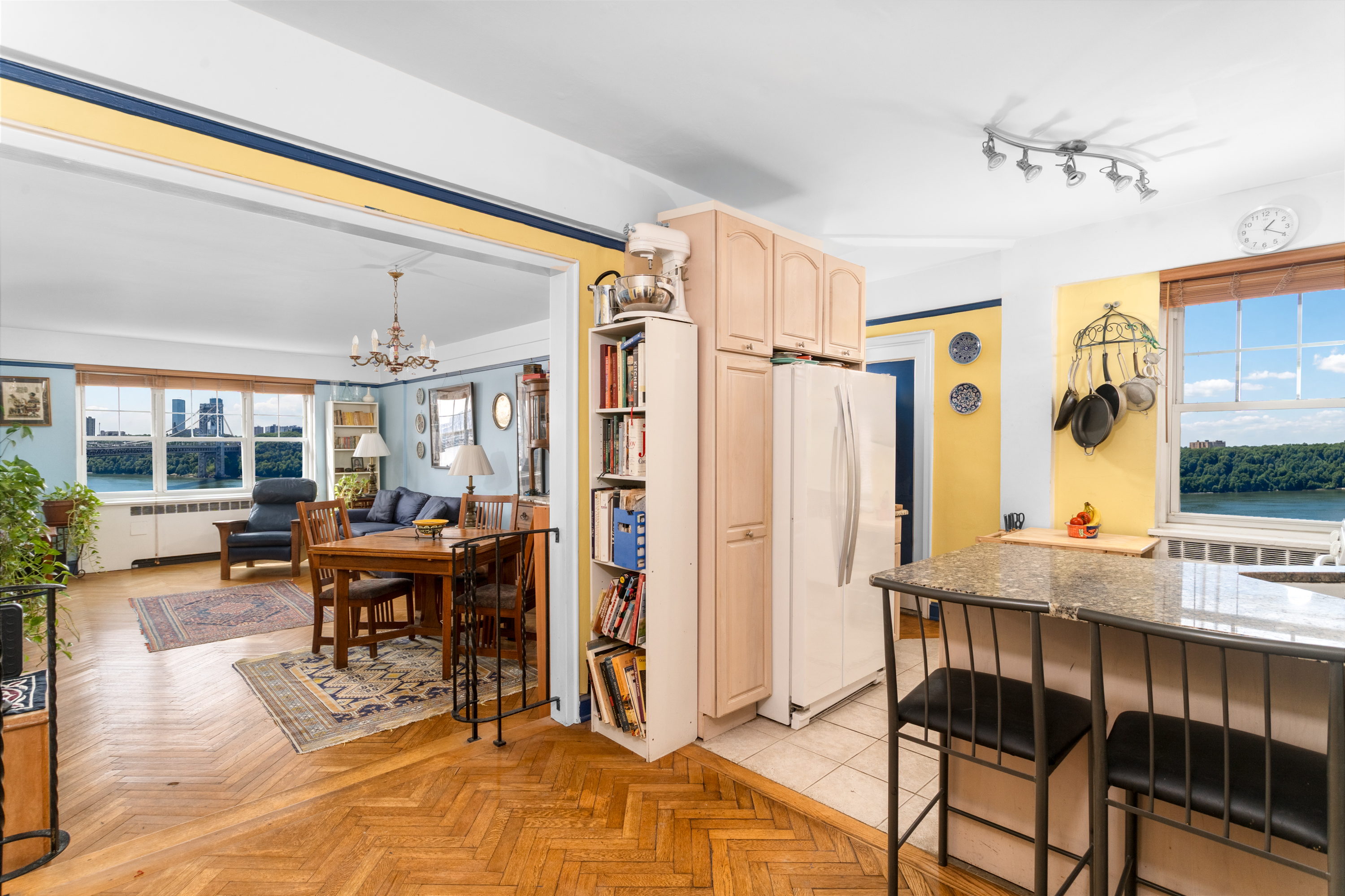 180 Cabrini Boulevard, Unit 61 Manhattan, NY 10033 - Photo 5 of 33 a dining room with furniture and wooden floor