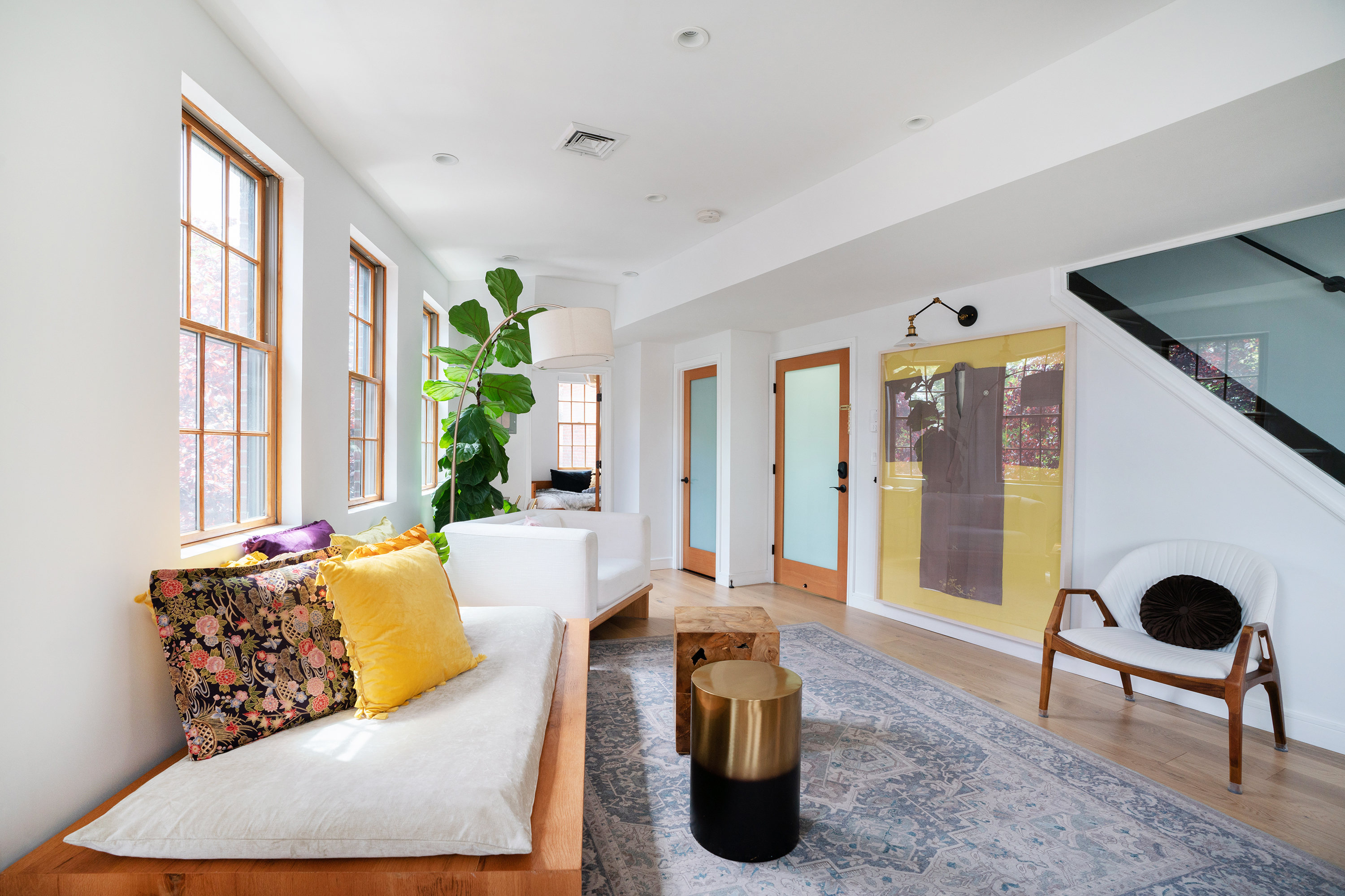 334 Plymouth Street, Unit PH Brooklyn, NY 11201 - Photo 4 of 16 a living room with furniture and a large window