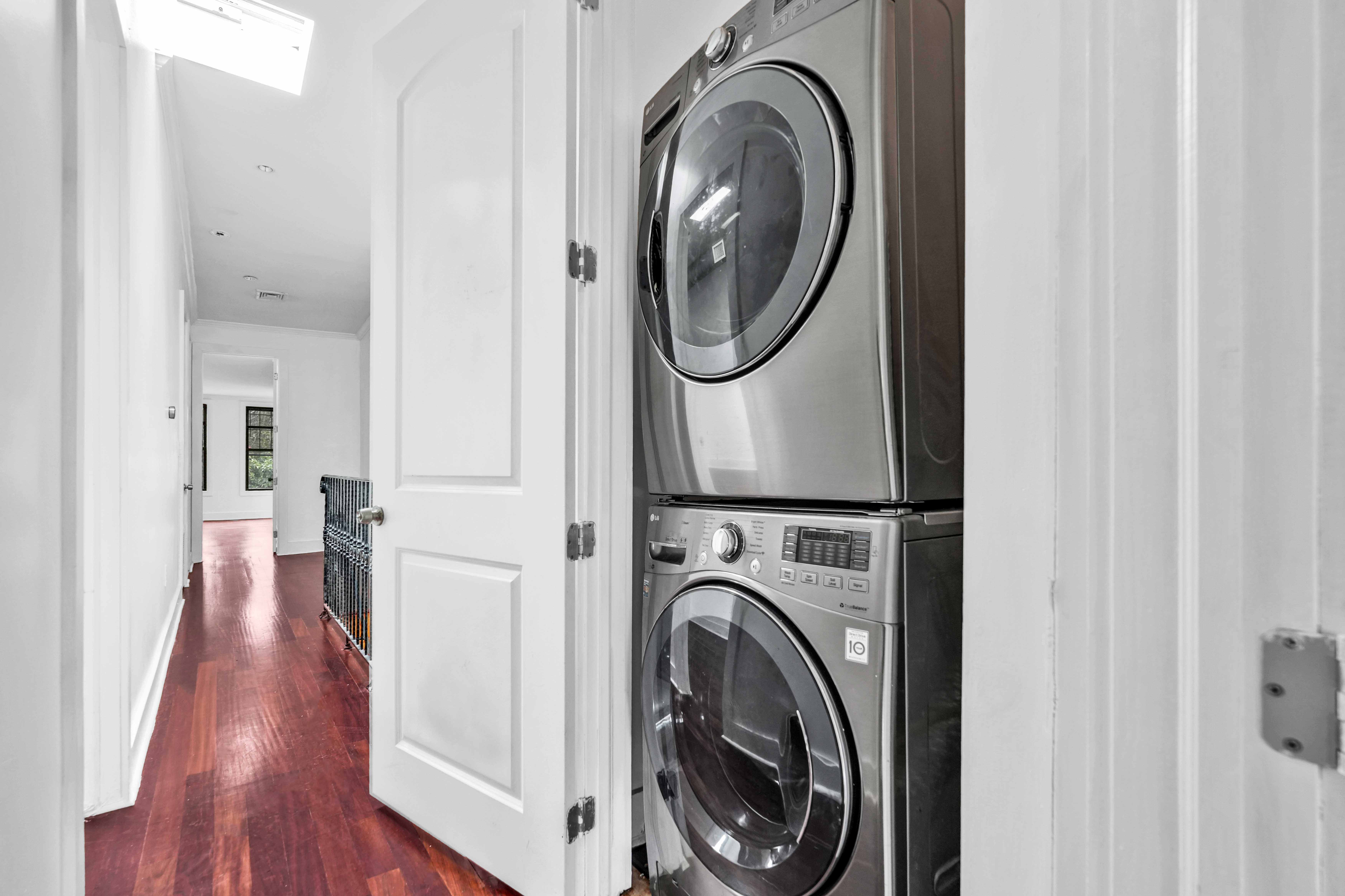 17 A Suydam Place, Unit 2 Brooklyn, NY 11233 - Photo 19 of 28 a view of a hallway with washer and dryer