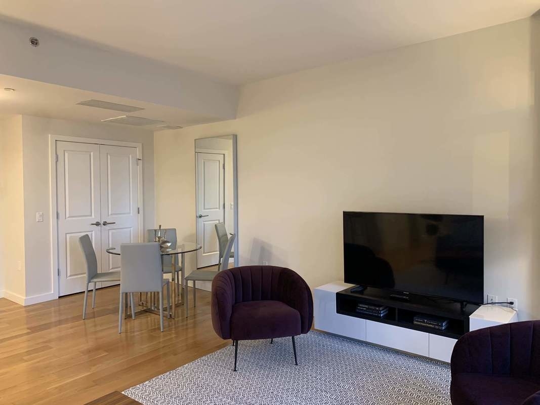 548 4th Avenue, Unit 4B Brooklyn, NY 11215 - Photo 8 of 22 a living room with furniture and a flat screen tv