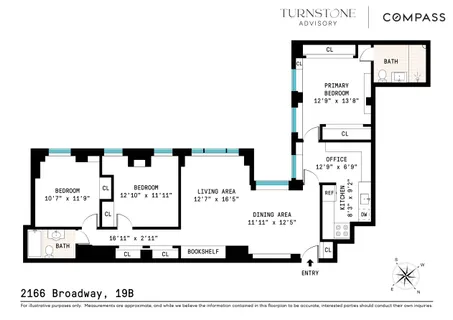 $1,700,000 | 2166 Broadway, Unit 19B | Upper West Side