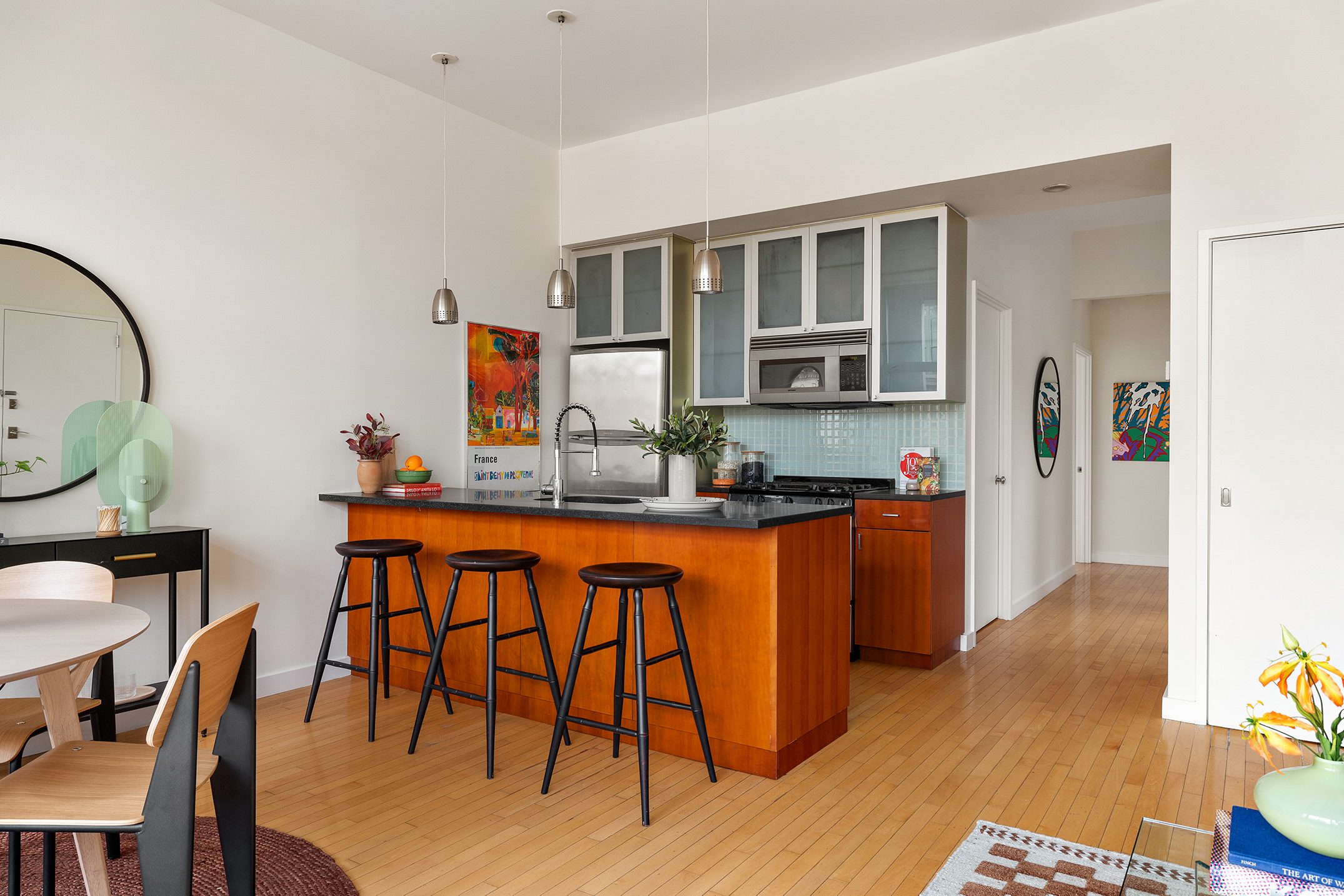 524 St Johns Place, Unit 4C Brooklyn, NY 11238 - Photo 4 of 10 a dining room with furniture and wooden floor