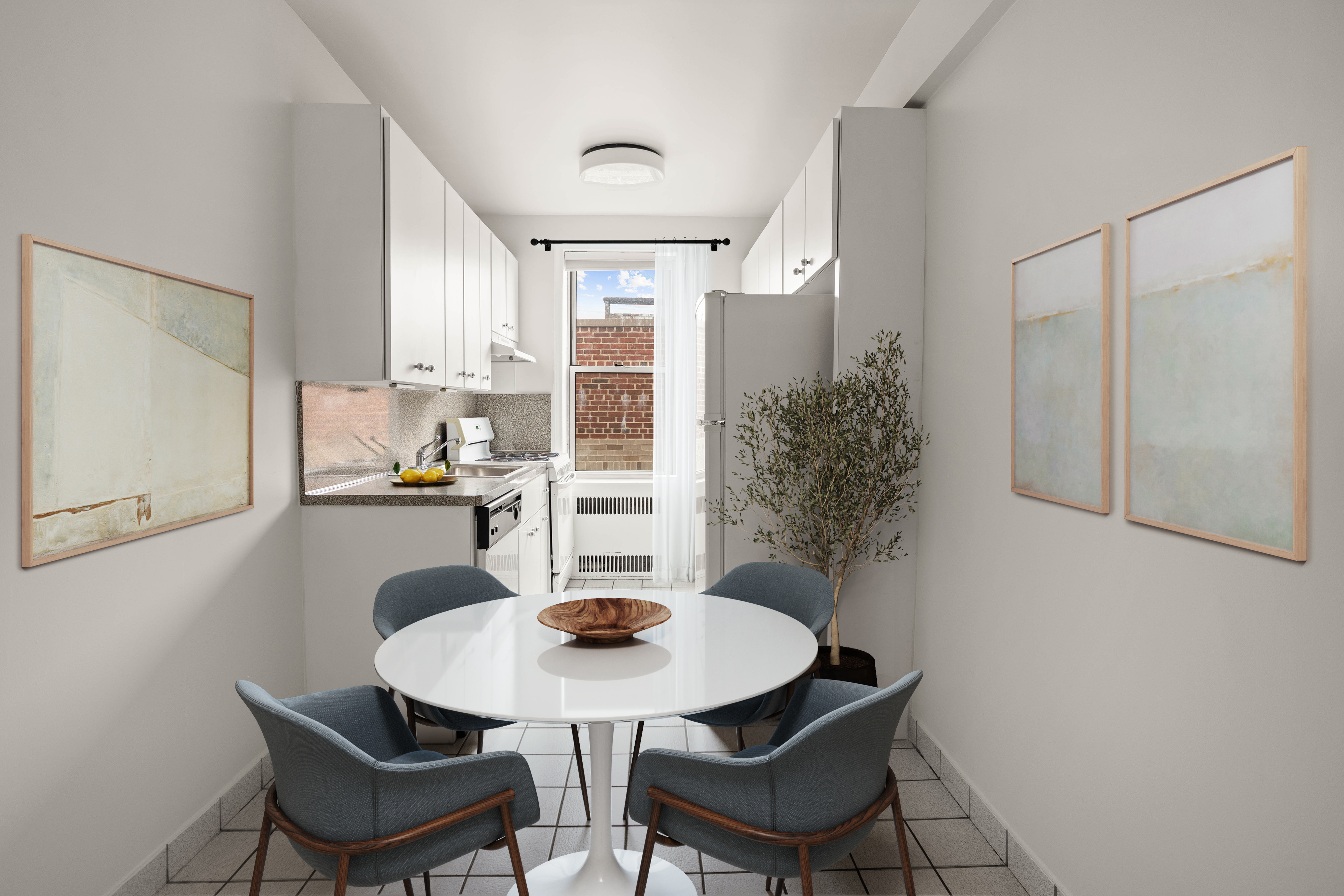 76-12 35th Avenue, Unit 6J Queens, NY 11372 - Photo 4 of 17 a view of a dining room with furniture and wooden floor