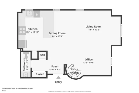 $900,000 | 2627 Adams Mill Road Northwest, Unit 108, Washington, DC 20009