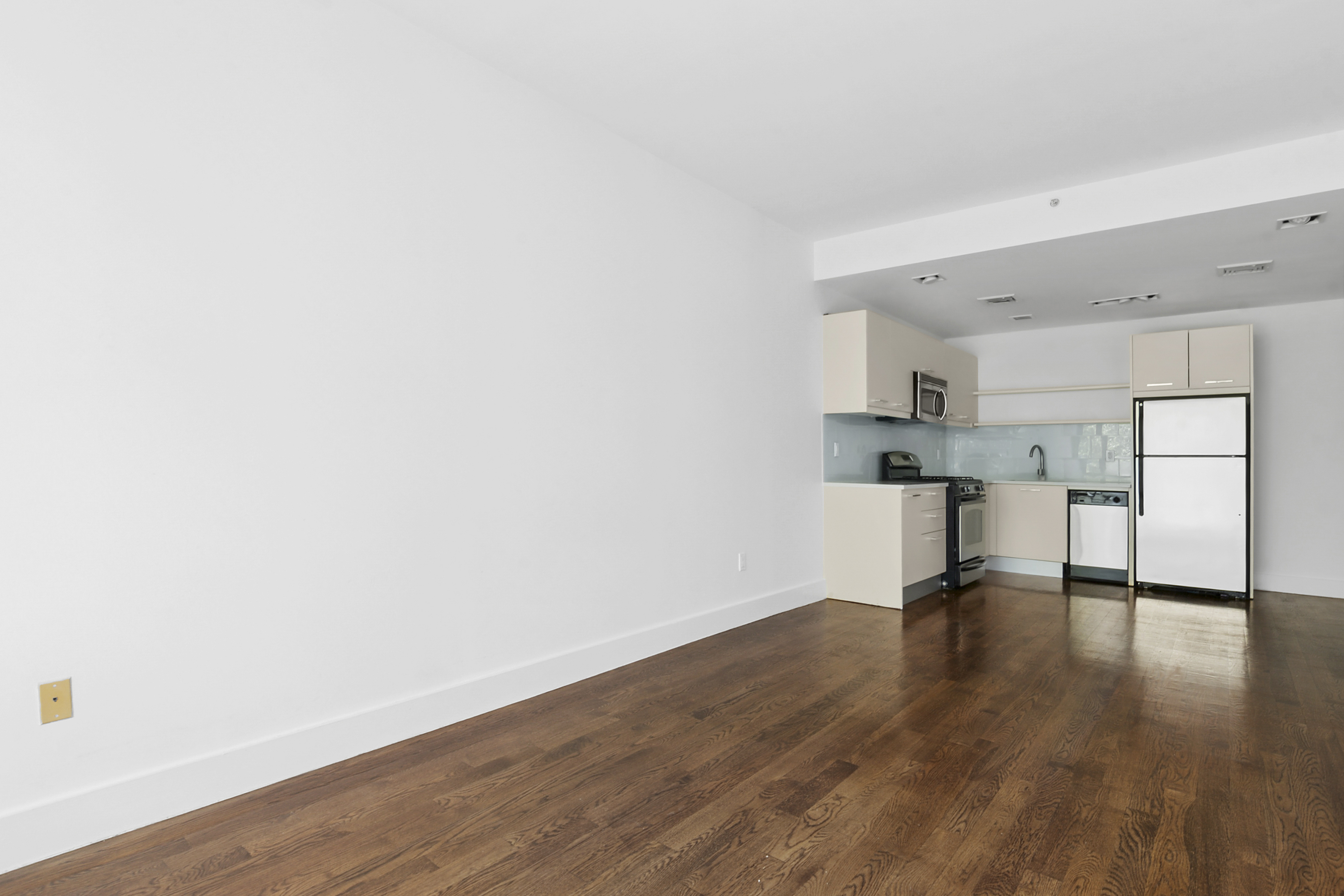 238 Saint Marks Avenue, Unit 2A Brooklyn, NY 11238 - Photo 2 of 6 a view of kitchen with wooden floor