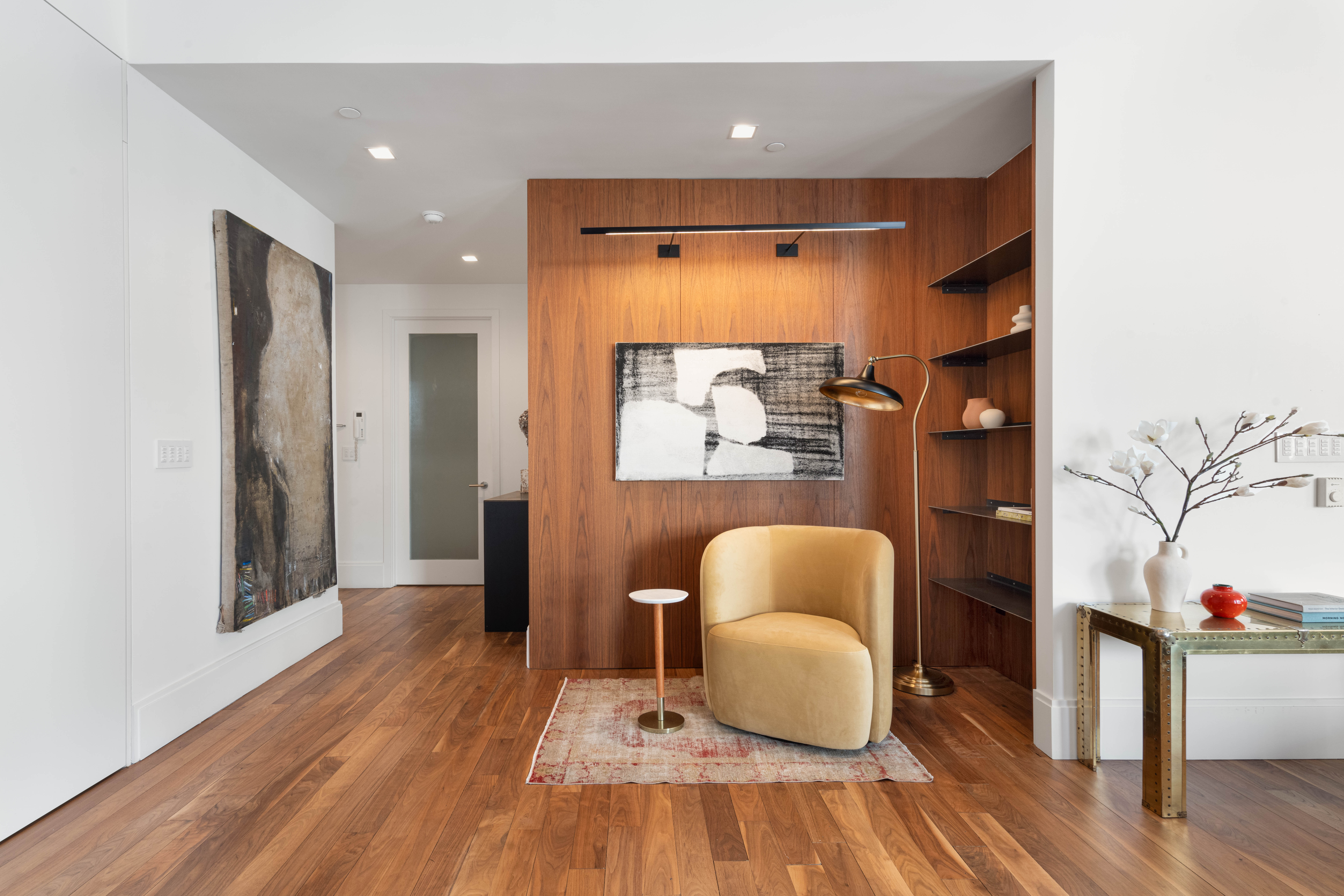 141 5th Avenue, Unit 4C Manhattan, NY 10010 - Photo 11 of 16 a bedroom with a bed and a couch