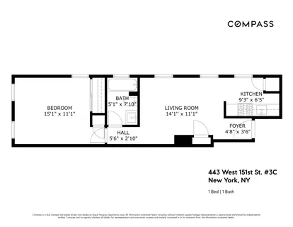 $400,000 | 443 West 151st Street, Unit 3C | Hamilton Heights
