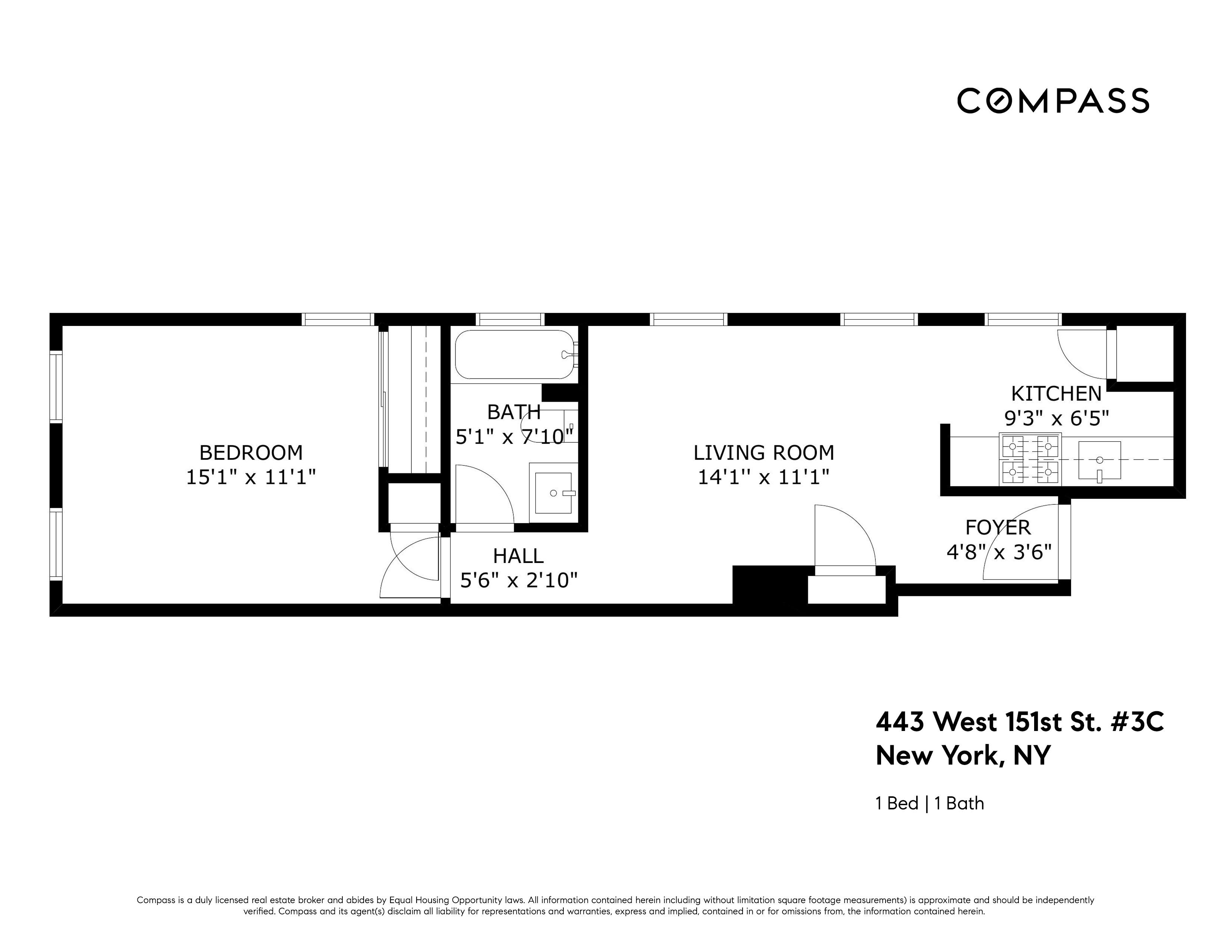 443 West 151st Street 3C Hamilton Heights New York NY 10031