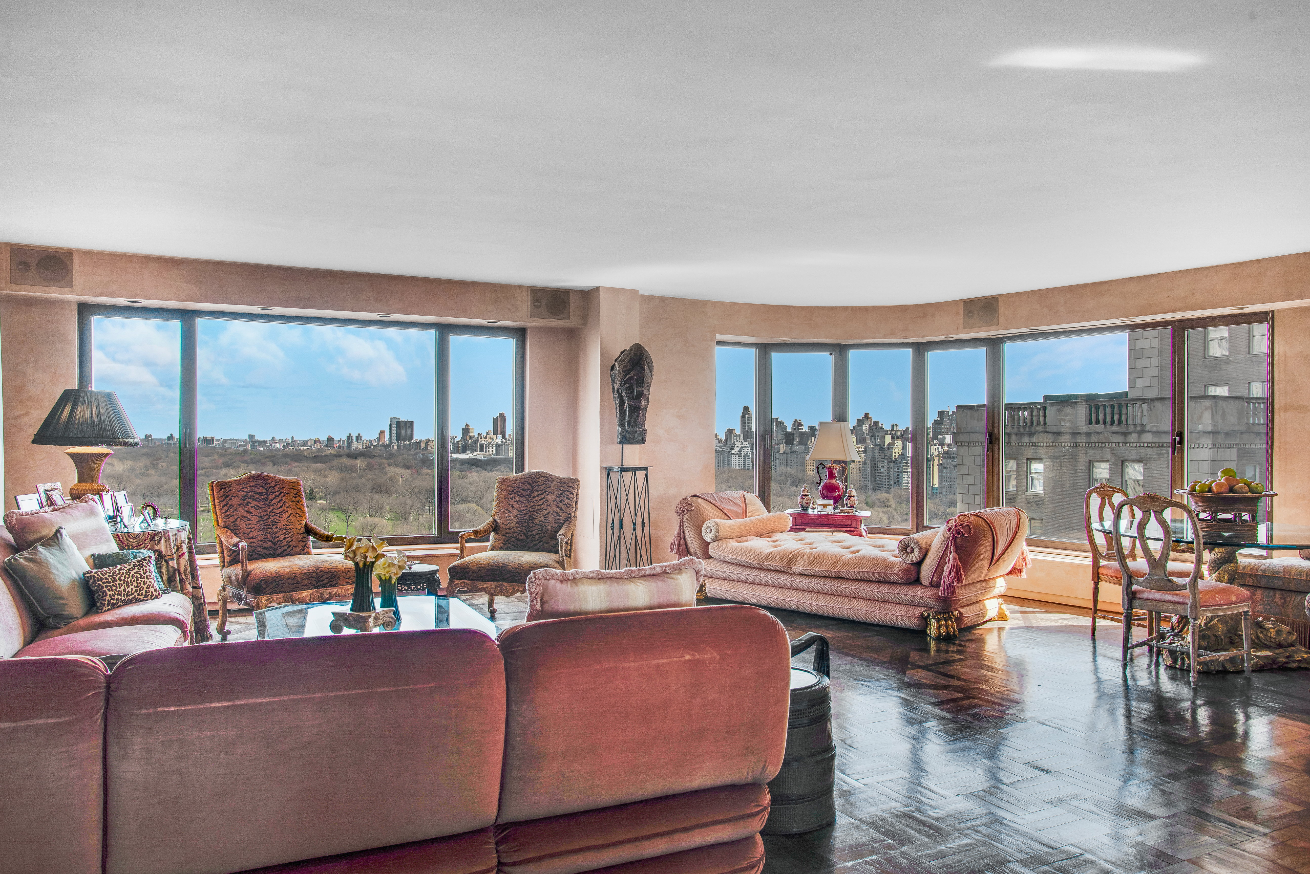 200 Central Park South, Unit 24A Manhattan, NY 10019 - Photo 8 of 23 a living room with furniture and a large window