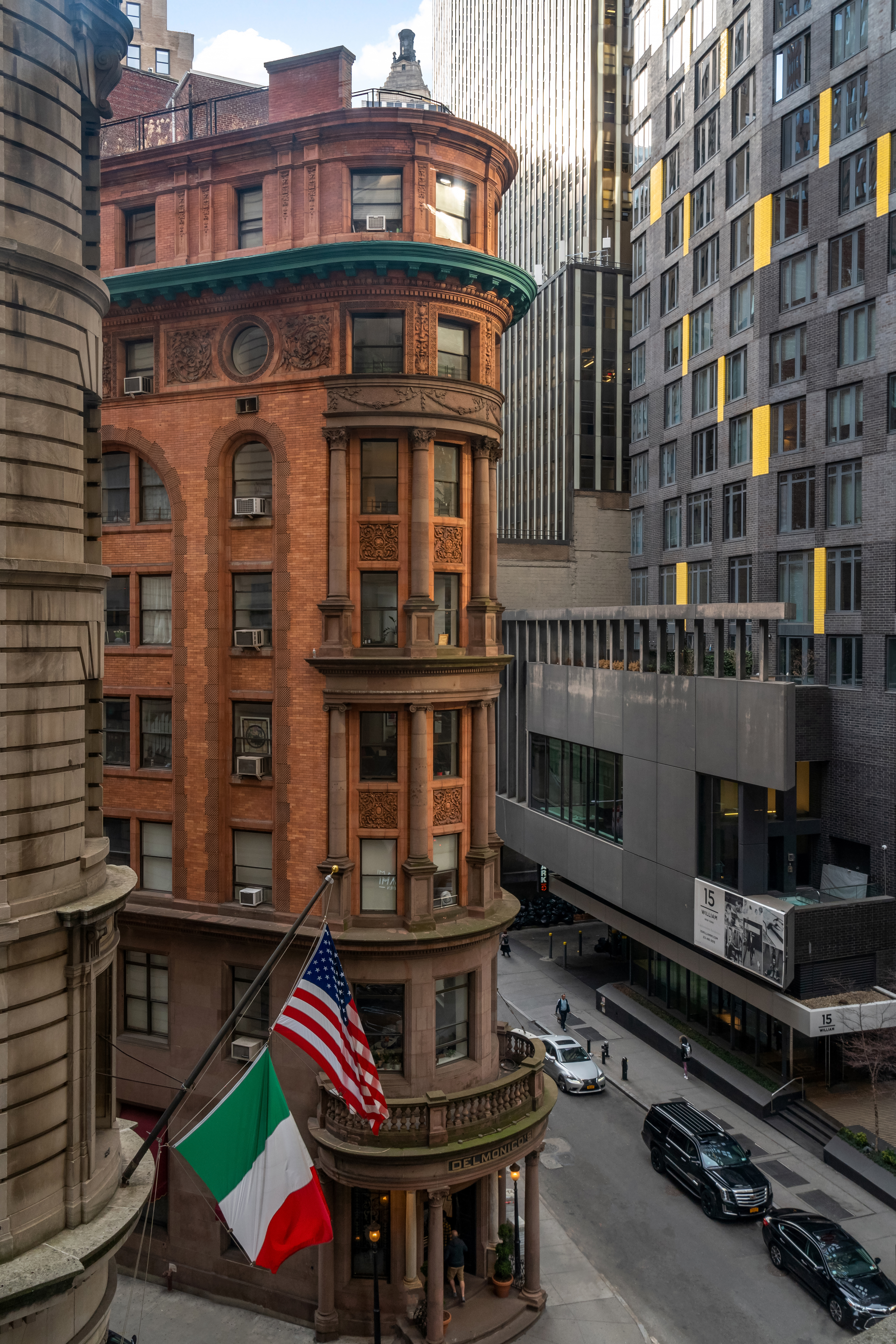 3 Hanover Square, Unit 4E Manhattan, NY 10004 - Photo 6 of 7 a front view of a building with many windows