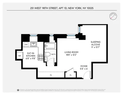 $550,000 | 251 West 98th Street, Unit DD | Upper West Side