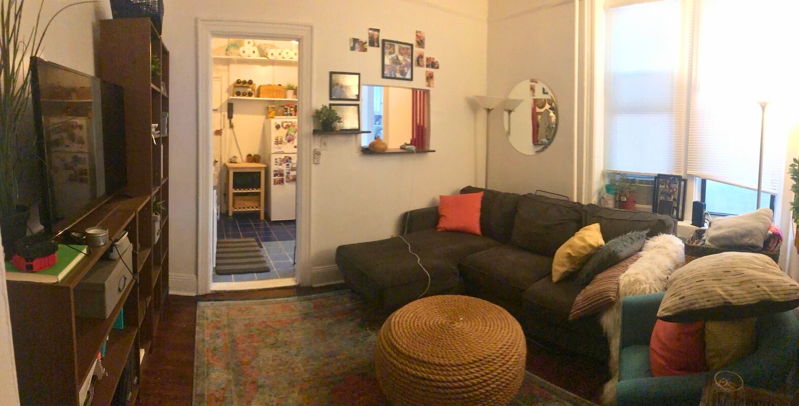 64 MacDougal Street, Unit 2 Manhattan, NY 10012 - Photo 2 of 4 a living room with furniture and a flat screen tv