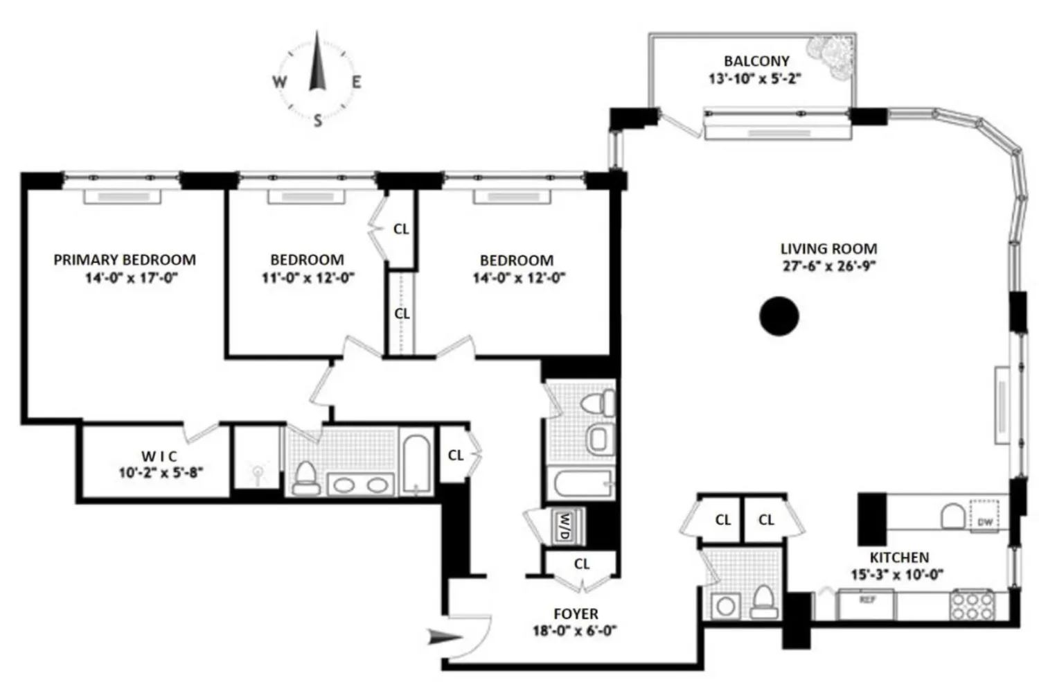 $3,700,000 | 201 West 17th Street, Unit 7A | Chelsea