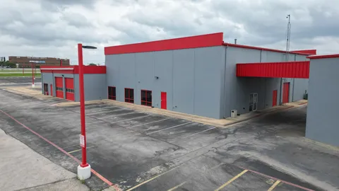 a view of a city with tall buildings