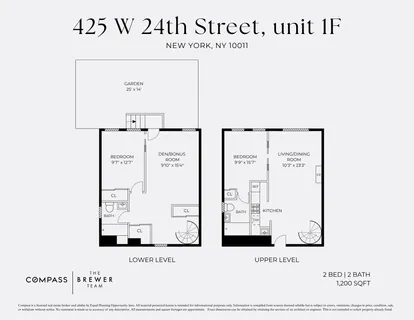 $1,325,000 | 425 West 24th Street, Unit 1F | Chelsea