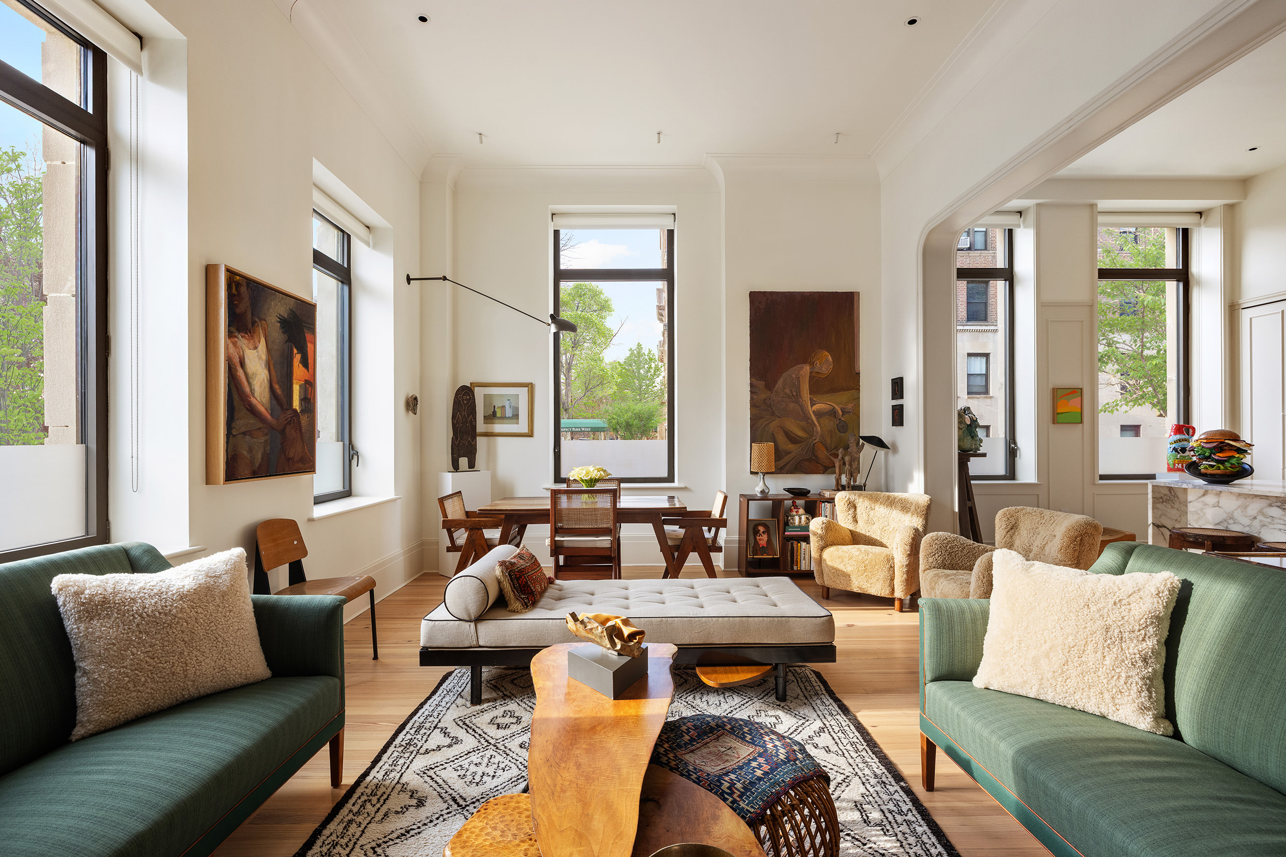 1 Prospect Park West, Unit 2B Brooklyn, NY 11215 - Photo 1 of 23 a living room with furniture or couch and a large window