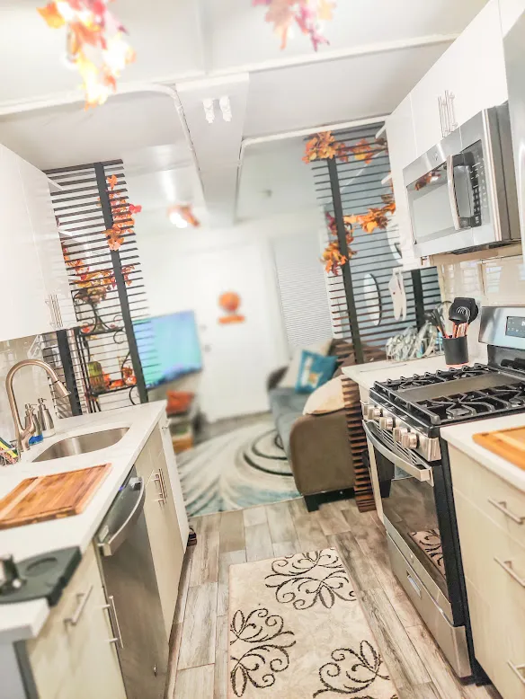 a bathroom with a sink and a window