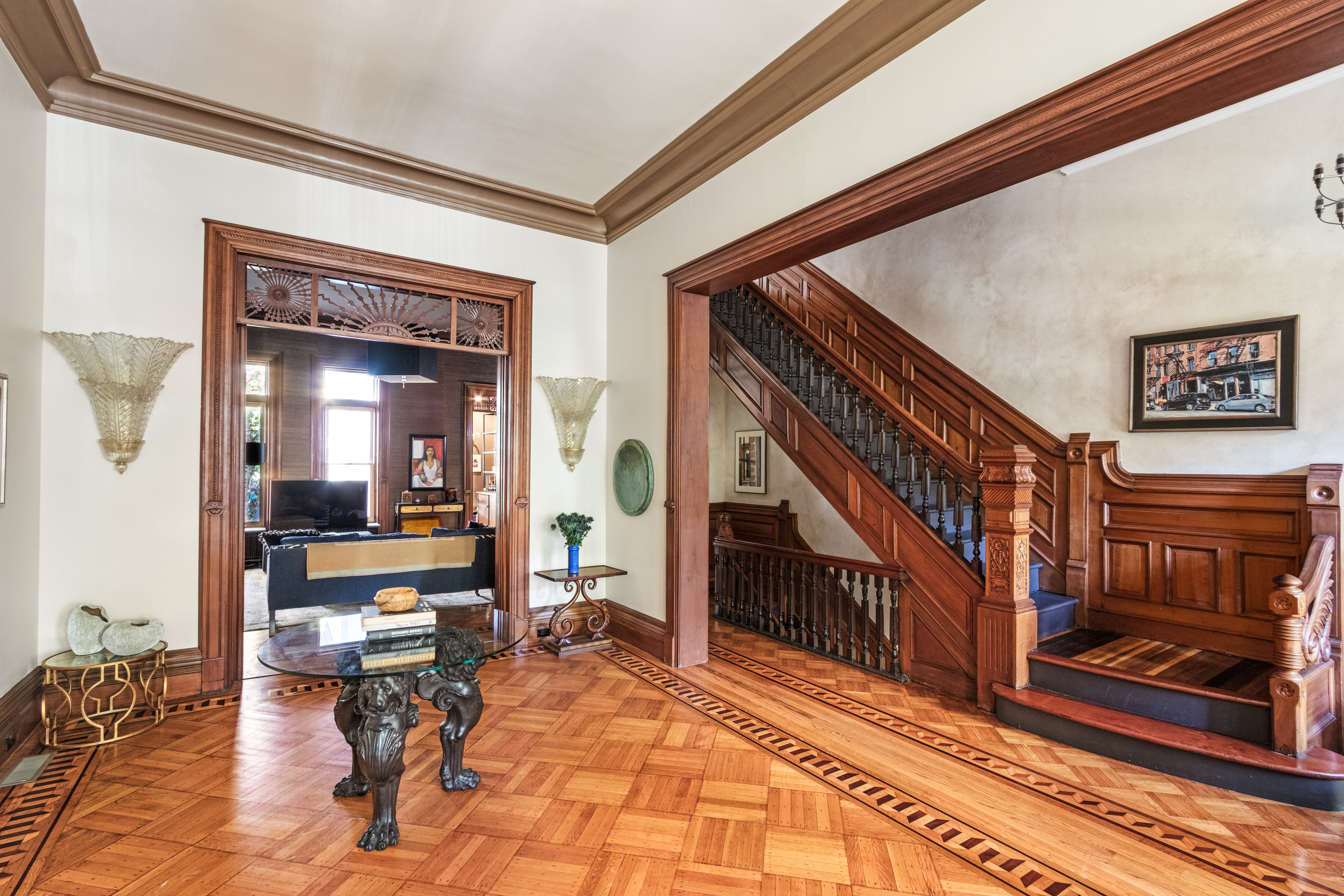 545 3rd Street Brooklyn, NY 11215 - Photo 6 of 20 a view of an entryway with wooden floor and livingroom view