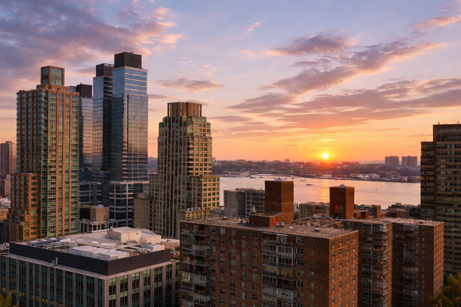 150 West End Avenue, Unit 24S Manhattan, NY 10023 - Photo 12 of 14 a view of a city with tall buildings