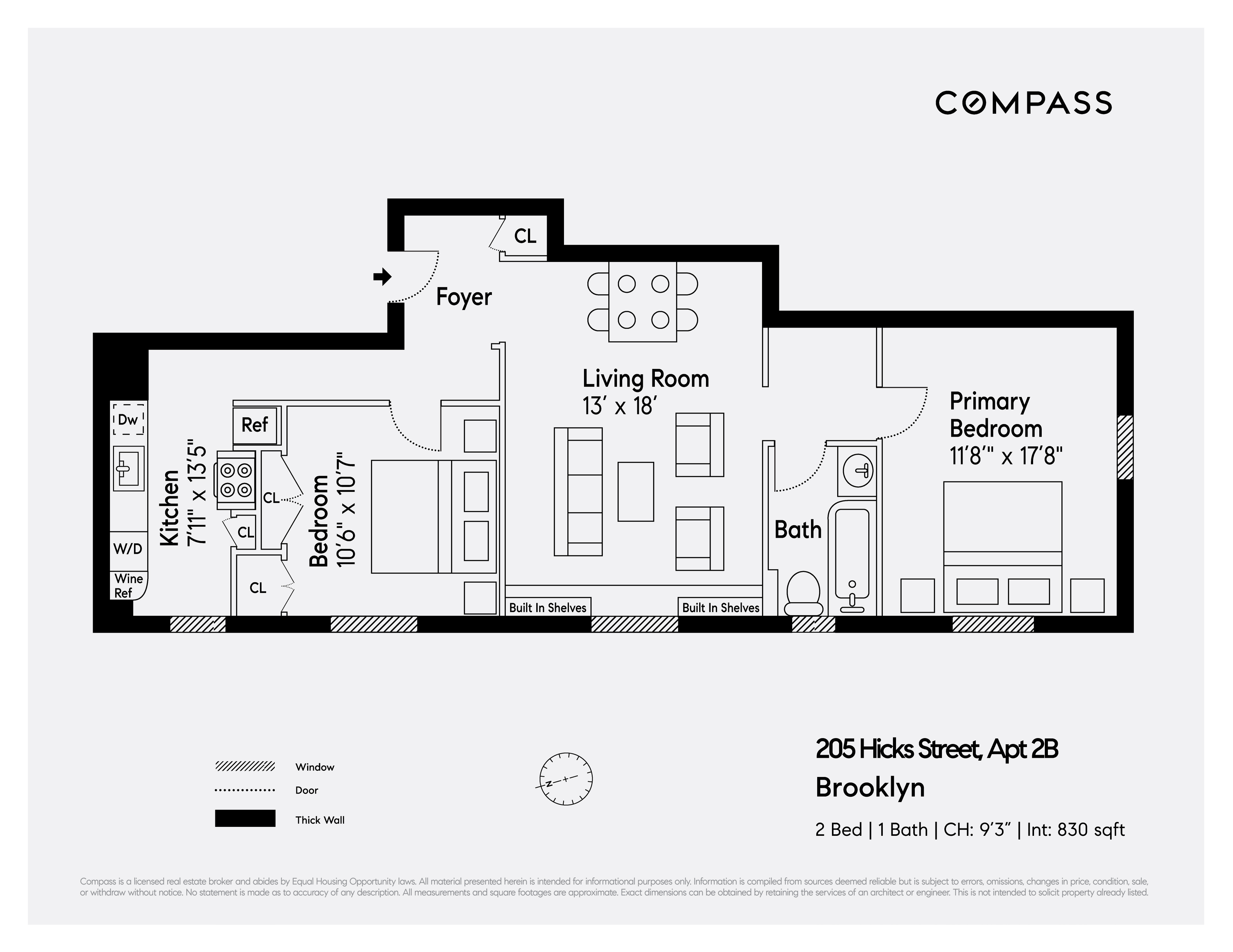 205 Hicks Street, Unit 2B Brooklyn, NY 11201 - Photo 8 of 8 a picture of a book and a bed