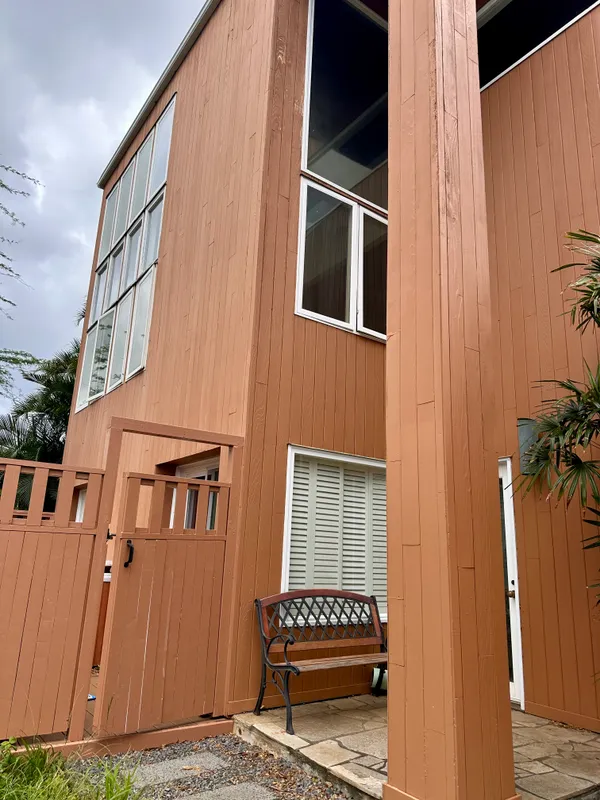 a view of a house with a door