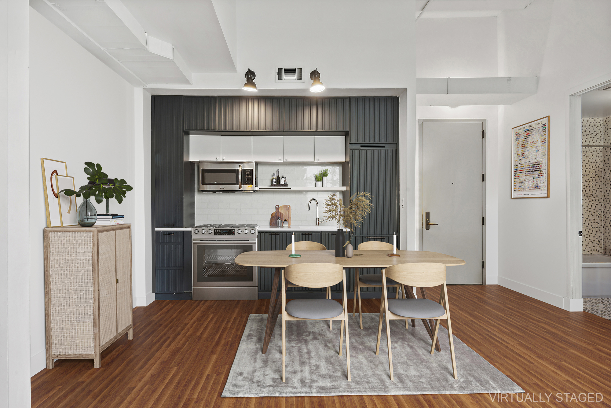 180 Bainbridge Street, Unit 106 Brooklyn, NY 11233 - Photo 3 of 22 a dining room with a table and chairs