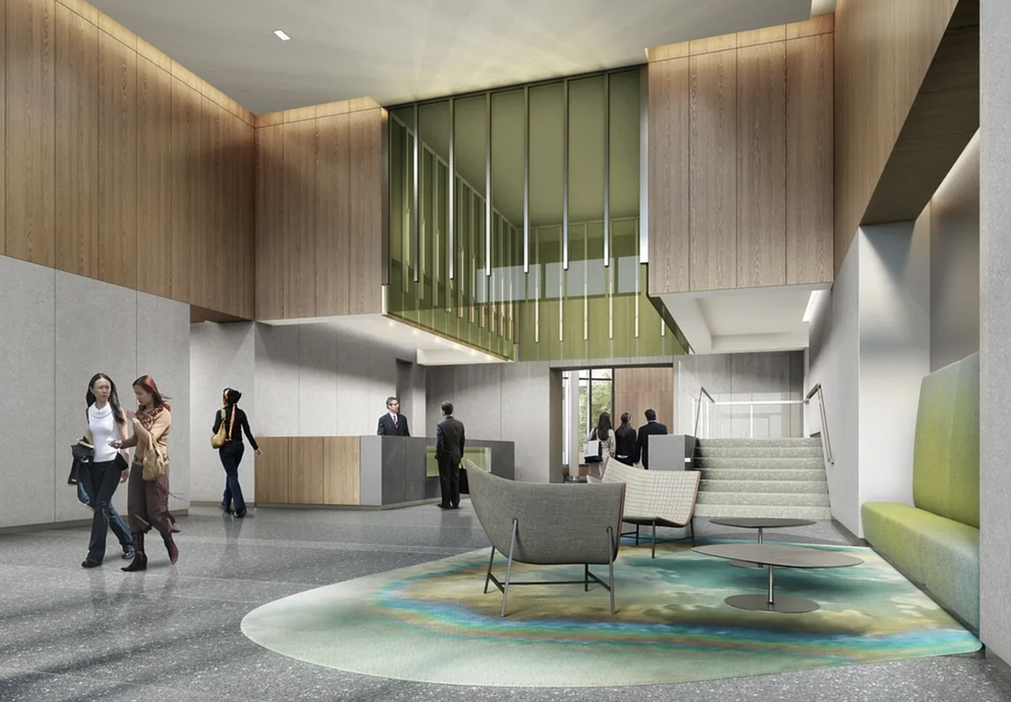 43-25 Hunter Street, Unit 4312W Queens, NY 11101 - Photo 15 of 16 a living room with furniture and a fireplace