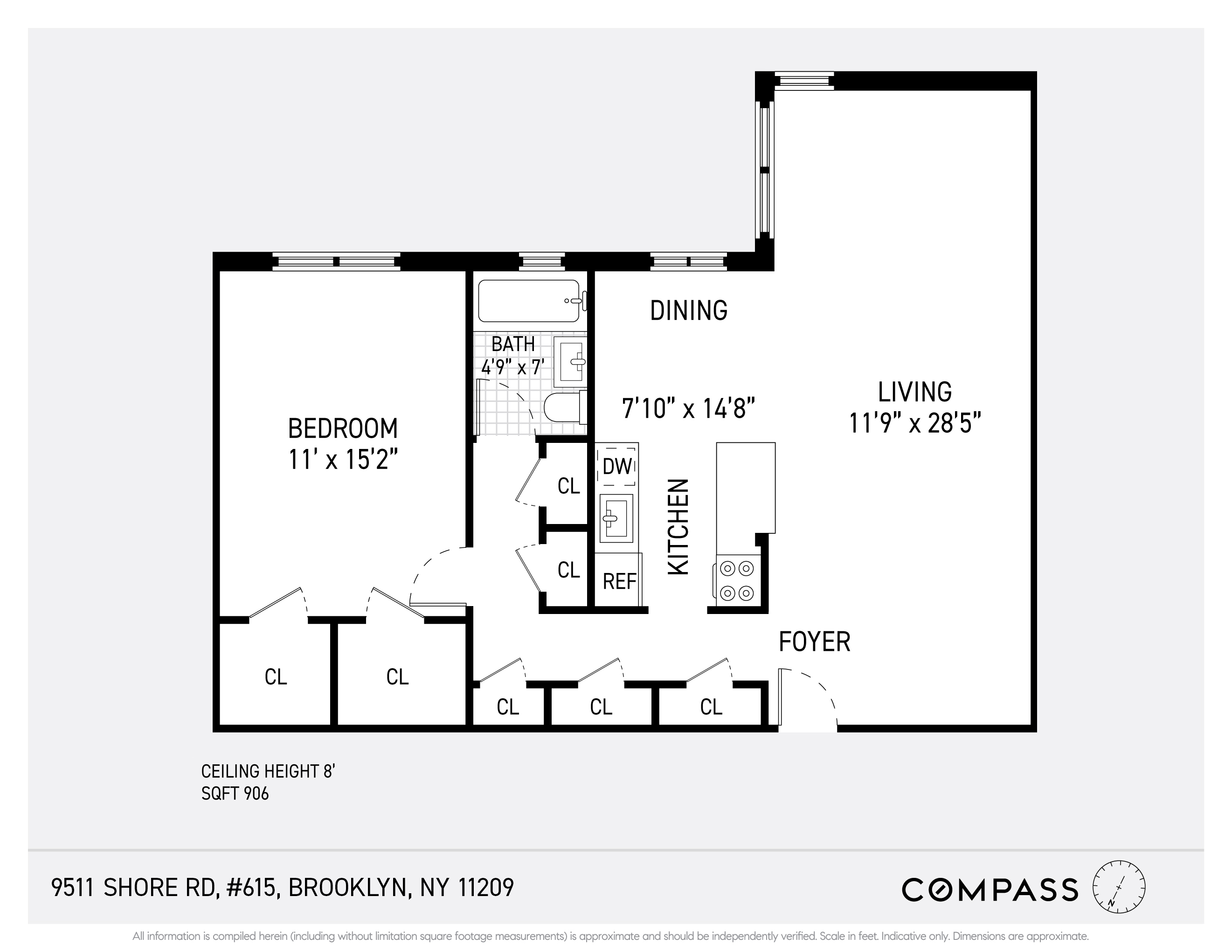 9511 Shore Road, Unit 615 Brooklyn, NY 11209 - Photo 10 of 11 Gallery Image 10