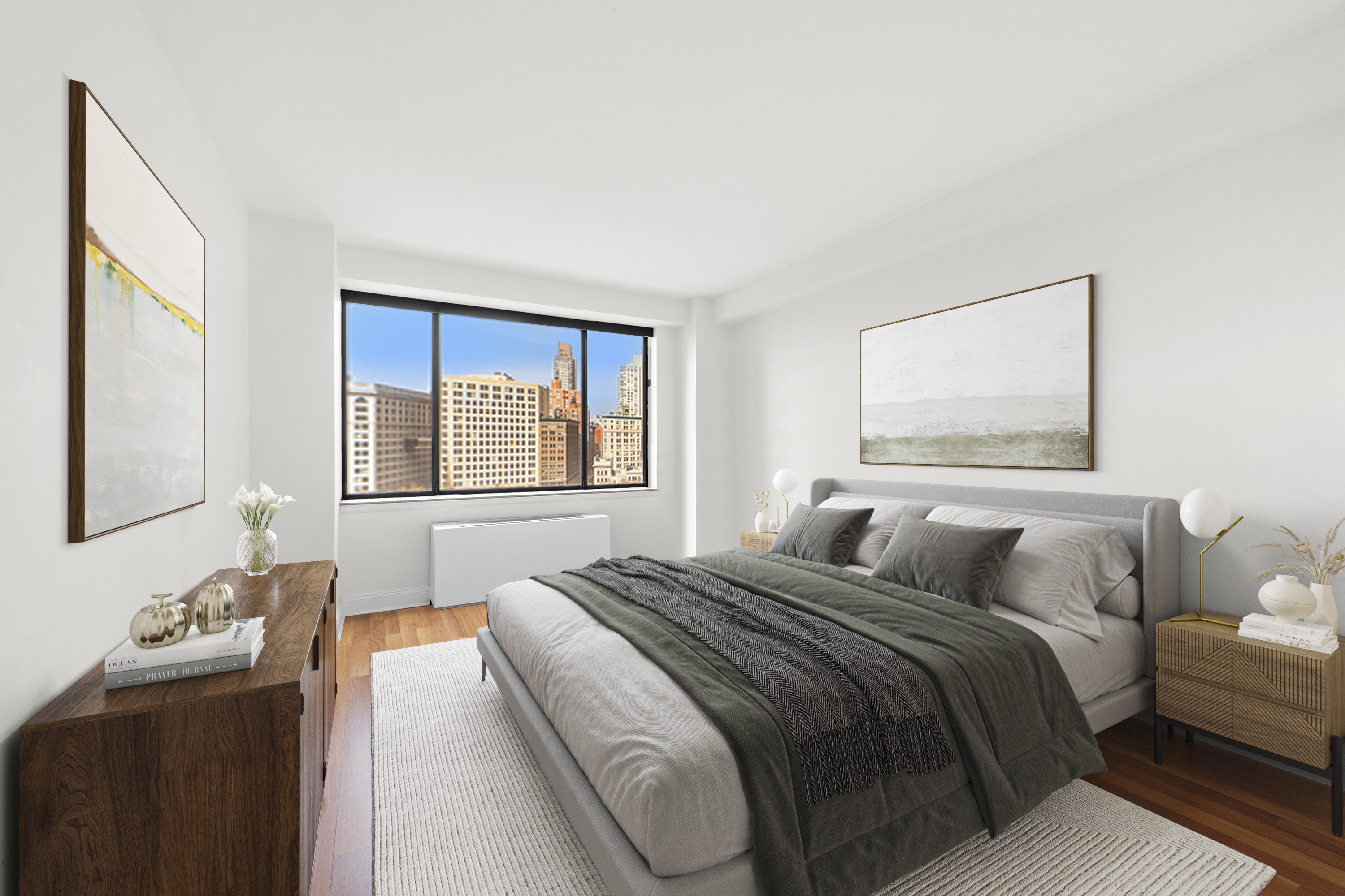 45 East 25th Street, Unit 16A Manhattan, NY 10010 - Photo 2 of 6 a bedroom with a bed and a window