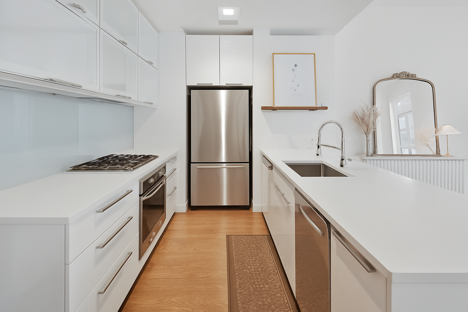 101 North 5th Street, Unit 2AB Brooklyn, NY 11249 - Photo 6 of 10 a kitchen with a refrigerator and a sink