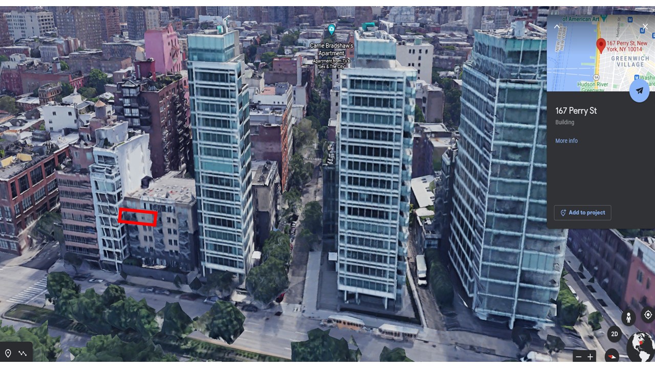 167 Perry Street, Unit 5N Manhattan, NY 10014 - Photo 11 of 12 a view of a building