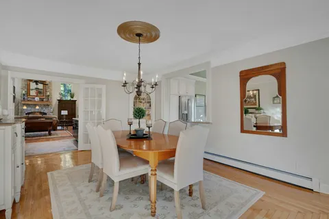 a workspace with furniture and a window