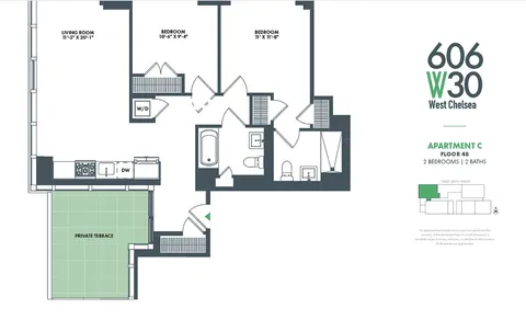 $10,500 | 606 West 30th Street, Unit 46C | Hudson Yards