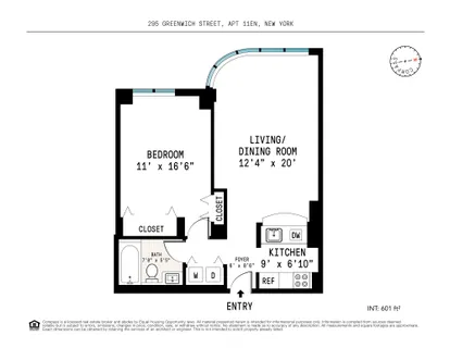 $1,050,000 | 295 Greenwich Street, Unit 11E | TriBeCa