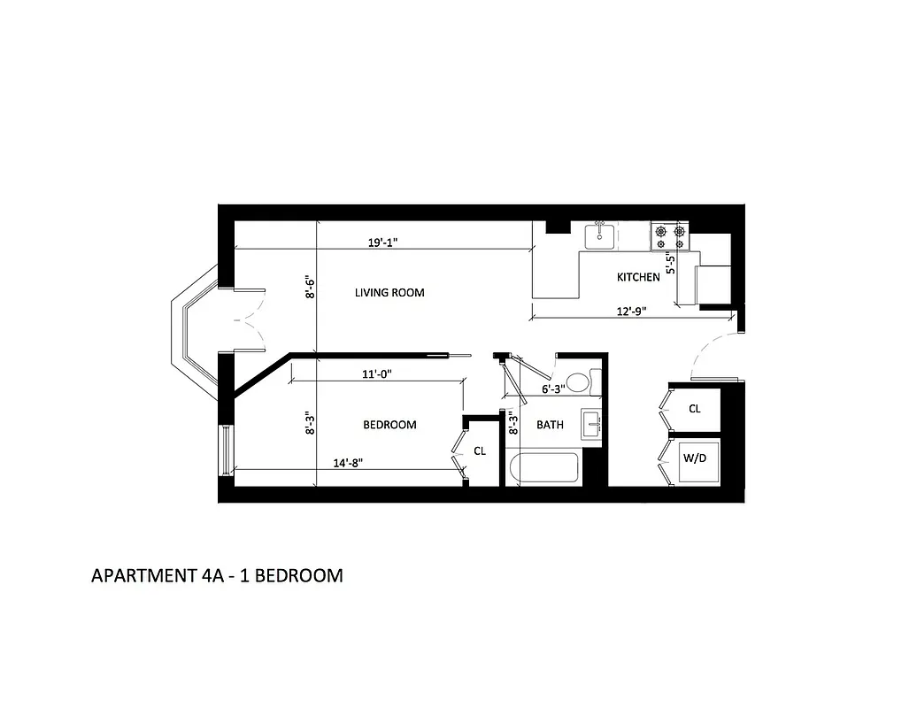 863 Saint Marks Avenue, Unit 4A Brooklyn, NY 11213 - Photo 6 of 6 a picture of a bench in front of a wall