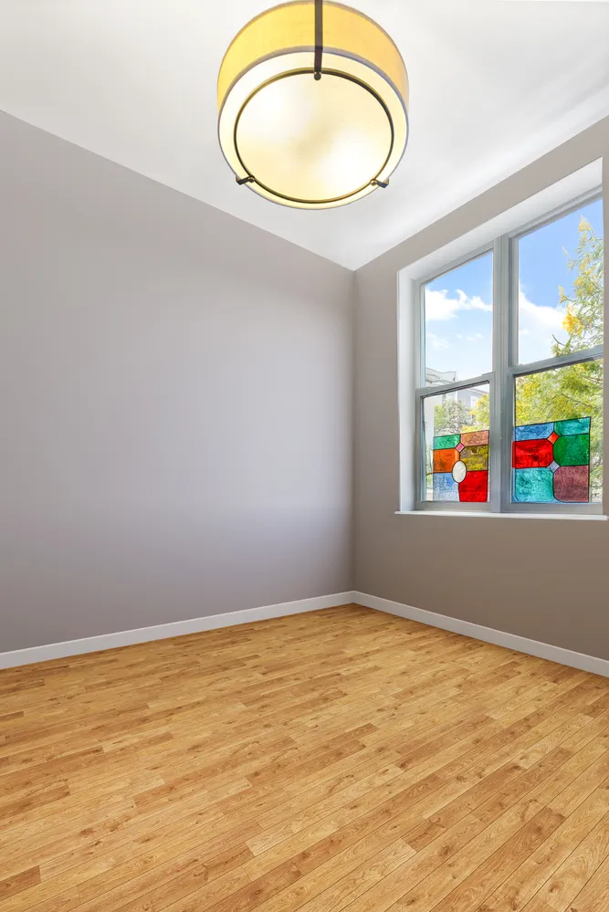 a view of an empty room with window