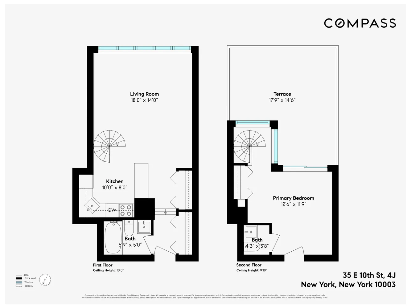 $1,225,000 | 35 East 10th Street, Unit 4J | Greenwich Village